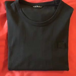 Acne Studios Nash Face Black T-shirt